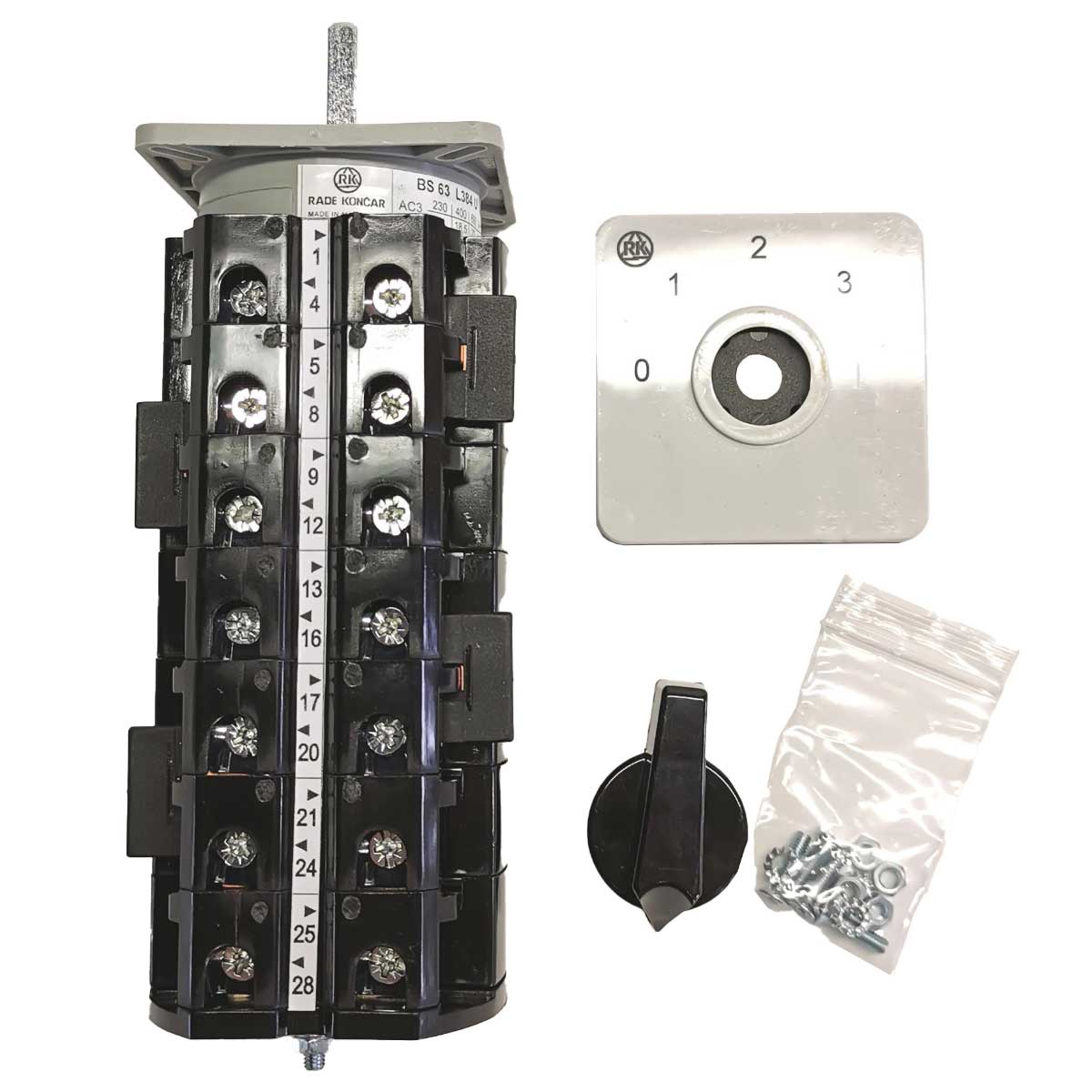 mobiheat Stromquellenwahlschalter 0-1-2-3 63 A