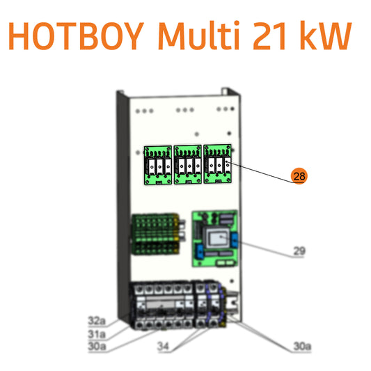 Hotboy Relay Board avec 3 relais pour contrôler les éléments de chauffage