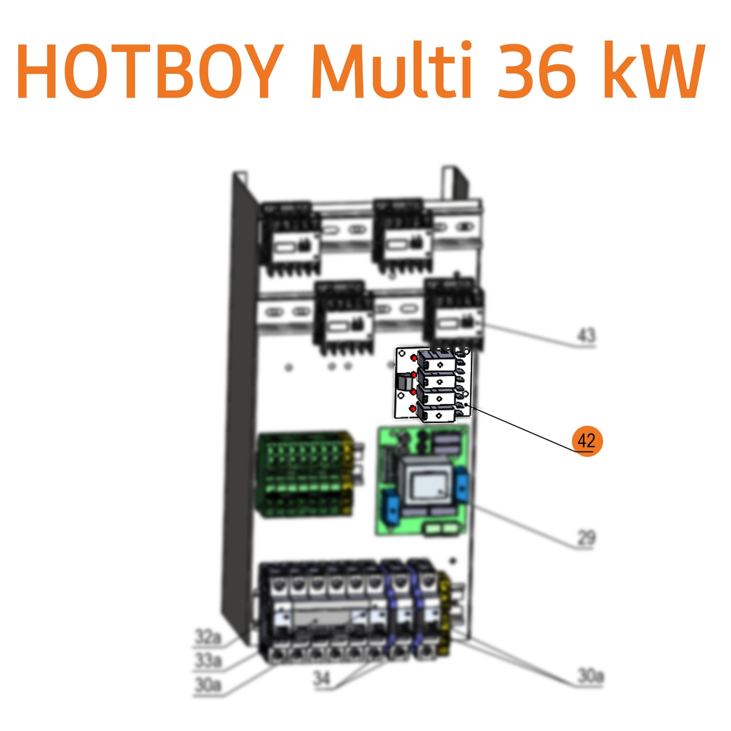 Hotboy Relay Board con 4 relè per controllare gli elementi di riscaldamento